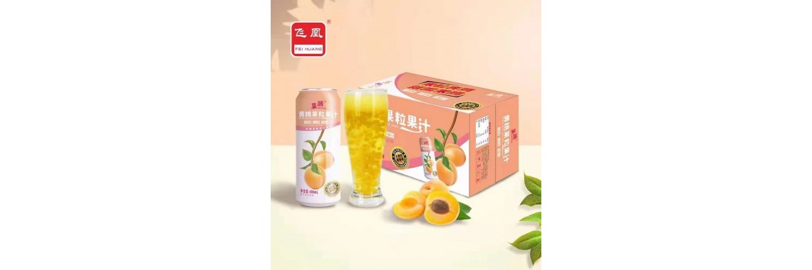 Yellow peach fruit juice